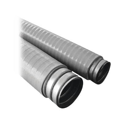 Tubo Flexible tipo Liquidtight de 3/8" (9.5 mm). Acero + Forro PVC. Rollo de 50 Metros.