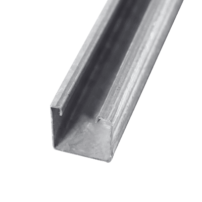 Unicanal Sólido 4 X 4 cm X 3 m (Galvanizado en Caliente).