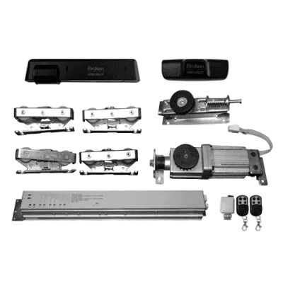 Sistema para automatización de puerta deslizable, Para puerta de hasta 150 KG, Color negro