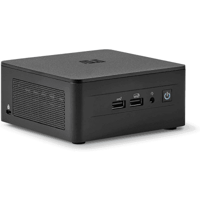 Mini PC ASUS NUC Barebone / Intel Core i7-1360P / Wi-Fi 6E + 2.5GbE / Sin Memoria RAM / SSD / SO / Incluye fuente.