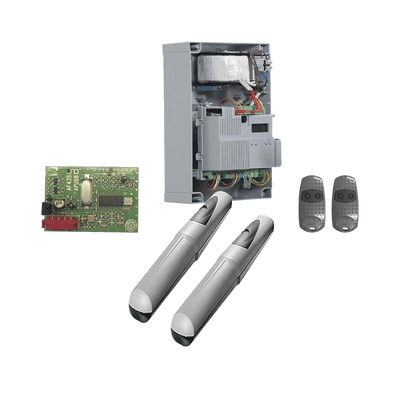 Kit de operadores AXO 3024 Para puertas Abatibles de hasta 3 Metros y 500 Kg de peso por hoja