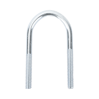 Abrazadera tipo U de 3/4", con acabado Electro Zinc, no incluye tuercas y arandelas