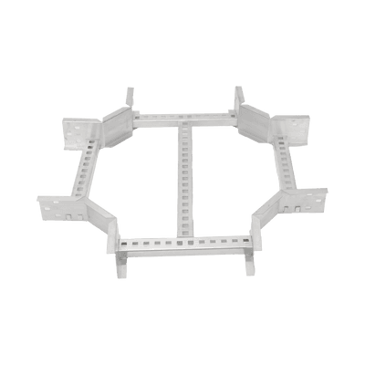 Derivación "X" Horizontal de Aluminio Perfil Z / Peralte 3 1/4" / Ancho 9"/ Radio 8" / Incluye Tornillería (CHXHEZ314R8X9AK)