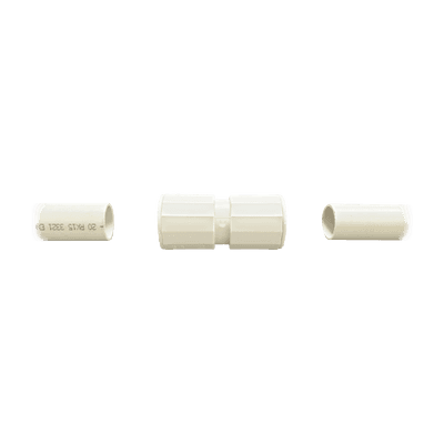 Manguito / Cople Morbidx IP67 libre de halógenos para unir tubería rígida de 20 mm (3/4) permite una instalación hermética no necesita pegamento