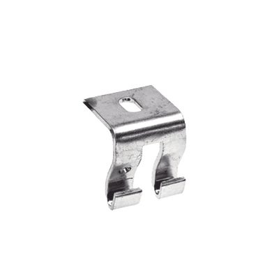 Grapa de Suspensión Con Acabado Electrozincado Para Fijar a Techo Charolas con Anchos de 50 a 300 mm.