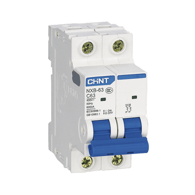 Pastilla para Riel Din, 2 Polos, 10 Amp, Vca:110/415v, 6kA, Catálogo: NXB632PC10.