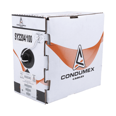 Bobina de 305 Metros (1000 Pies) / Cable de Cobre / 4 x 22 AWG / Tipo Alarmas UL / Para Interior / Color Blanco / Para Aplicaciones de Alarmas de Intrusión / Interfonos / TV Porteros / y Multi-Propósito / Hecho en México