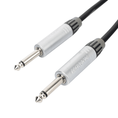 Cable de Audio | Plug 1/4 in a Plug 1/4 in Stereo | Carcasa Cromada | Conectores Seetronic | Longitud 3m
