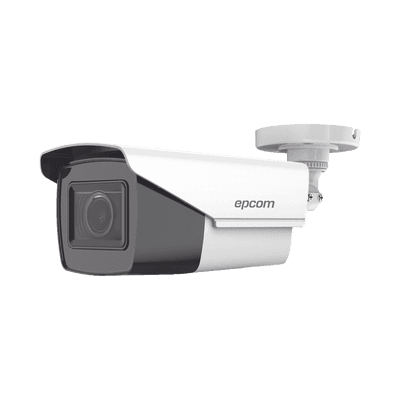 Bala TURBOHD 5 Megapixel / Lente Mot. 2.7 a 13.5 mm / 40 mts IR EXIR / dWDR / TVI-AHD-CVI-CVBS / Exterior IP67  / 12 Vcc / 24 VCA