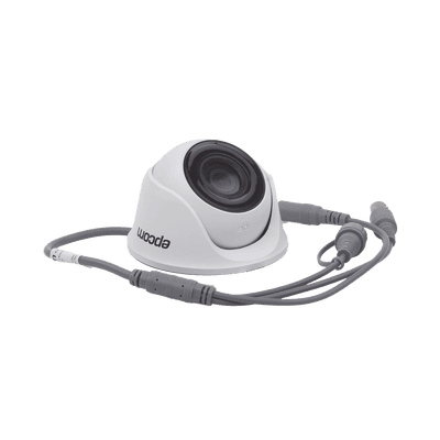 Turret TurboHD 4 Megapíxeles / Gran Angular 100° de visión / Lente 2.8 mm / Exterior IP66 / IR EXIR 20 mts / TVI-AHD-CVI-CVBS