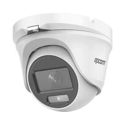 [ColorVu] Eyeball TURBOHD 2 Megapíxel (1080p) / Lente 2.8 mm / Microfono Integrado / Imagen a Color 24/7 / METAL / Luz Blanca 20 mts / Exterior IP66 / TVI-AHD-CVI-CVBS / dWDR