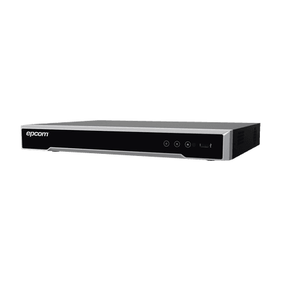 DVR 8 Megapixel / 4 Canales TURBOHD + 4 Canales IP / 1 Bahía de Disco Duro / 4 Canales de Audio / Audio por coaxitron / 4 Entradas de alarma / Vídeoanálisis