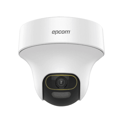 Cámara LUZ DUAL (IR + LUZ BLANCA) / Domo TurboHD 2 Megapixel (1080p) / Luz Blanca 20 mts / Gran Angular 106° / Lente 2.8 mm / 30 mts IR EXIR / Exterior IP67 / 4 Tecnologías /  Micrófono Integrado