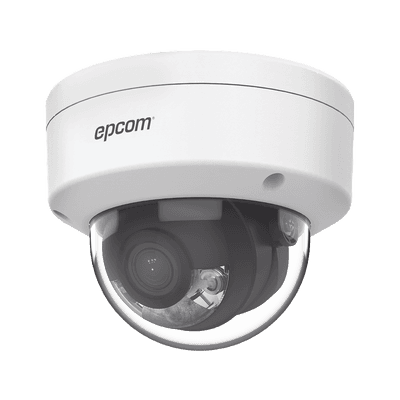 Domo IP 4 Megapixel / Lente 2.8 mm / ACUSENSE  / PoE / H.265+ / IP67 / IK08 / WDR 120 dB / Micro SD