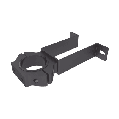 Soporte de pared con abrazadera para poste