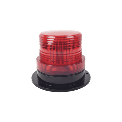 Burbuja Brillante de Larga Vida Útil, con 8 LEDs Color Rojo, Domo Rojo, 12Vcd