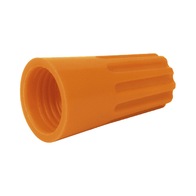 Capuchón roscable / 12 AWG / Naranja / Paquete de 25 piezas.