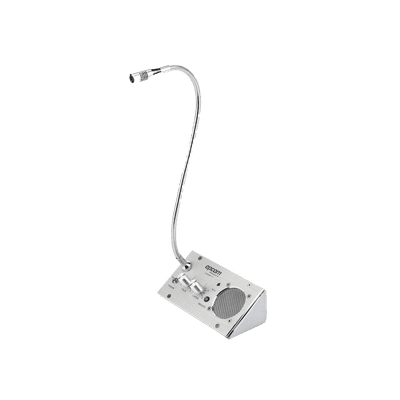 Sistema de Intercomunicación | Ideal para Ventanillas | Audio de voz de dos vías | 12V/1A 2W | Micrófono Interior + Micrófono Exterior