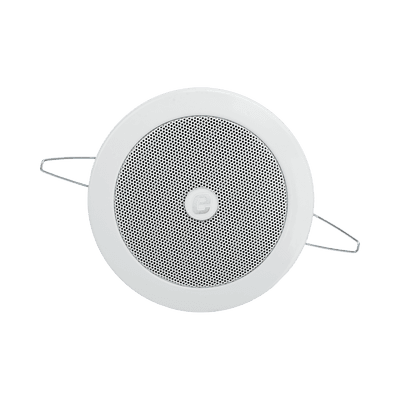 Altavoz  4" | Montaje en Techo | 3 - 6W | 70/100V | Frente Metálico | Resistente a Humedad