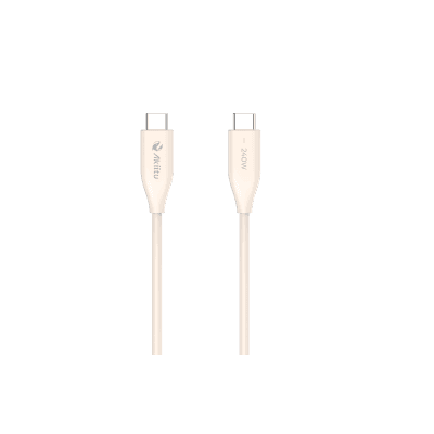 Cable de Carga USB-C a C / 1.5 Metros (4.92 Pies) / Potencia 240W / Fast-Charging / Velocidad Transferencia 480 Mbps / Tecnología GaN (Nitruro de Galio) / Material Silicona No Tóxica / Conector Aluminio Anodizado