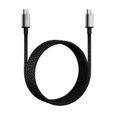 Cable de Carga USB-C a C 1.5 Metros (4.92 Pies) / Tecnología GaN (Nitruro de Galio / Fast-Charging / Potencia 60W / Velocidad Transferencia 480 Mbps / Material Nylon / Conector Aluminio Anodizado
