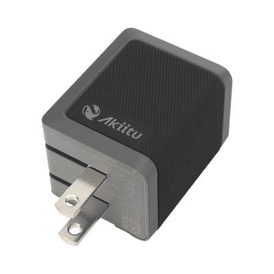 Cargador GaN III / 35W Total / USB-C PD 35W + USB-A 22.5W / Carga Simultánea / Enchufe Plegable / 6 Capas de Protección
