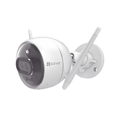 Bala IP 2 Megapíxel / Wi-Fi  / Doble Lente / COLORES EN OSCURIDAD / Deteccion de Personas o Vehículos  / Cruce de Línea / Intrusión a un área / Audio de dos vías / Luz Estroboscópica / Sirena / MicroSD