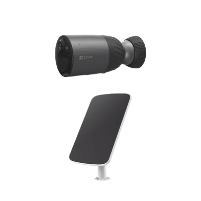 Kit de Camara de Batería Recargable (No Cables) / WiFi / Memoria Interna de 32 GB / Incluye 1 pieza de CS-BC1C y 1 Pieza de CS-CMT-SOLARPANEL-C