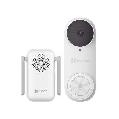 Timbre con Cámara Wi-Fi (Doorbell) de Batería Recargable  / Libre de Cables / Uso Exterior Con Protección (IP65) / Cámara 3 Megapíxel / Llamada a la App / Incluye Timbre Para Interior Con Timbres Seleccionables / Ranura