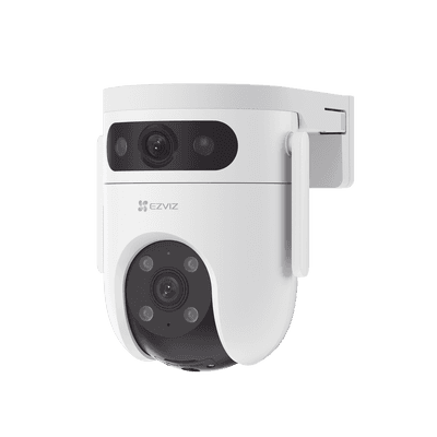 Cámara PT Doble Lente / 6 Megapixel (3MP+3MP) / IA Detección Humana y Vehiculo / Vision Nocturna a Color / Vista Simultánea de camara PT y Cámara Fija / Proteccion IP65 / Audio Bidireccional