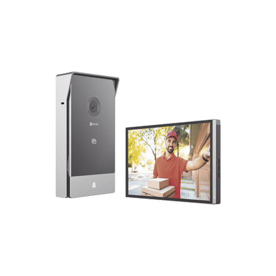 Videoportero IP Conexión a 2 Hilos / Con Monitor Wi-Fi para Interior / Frente de Calle  IP65 Uso En Exterior Debe Tener Protección / Cámara 3 Megapíxel / Llamada a la App / Apertura remota  / Apertura de 1 Puerta y un 1 Porton