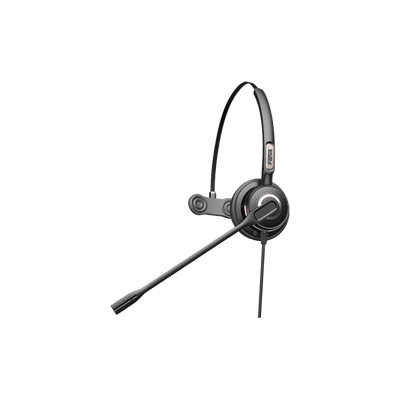 Diadema monoaural con tecnología antishock para teléfonos IP FANVIL y Polycom con micrófono de cancelación de ruido, larga durabilidad