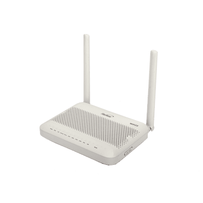 ONU GPON WiFi 6, (2.4/5 GHz), 2 Antenas de 5 dBi, Compatible con OLT de Terceros, 4 puertos Gigabit + 1 POTS + 2 USB, conector SC/UPC