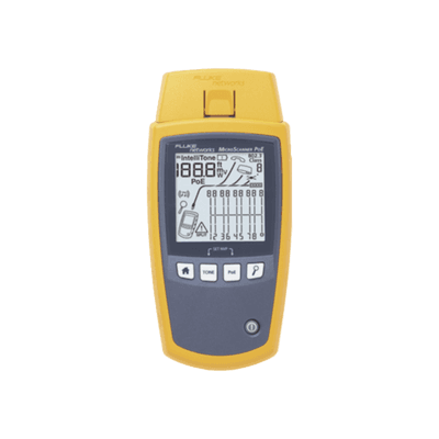 Verificador de Red MicroScanner PoE, para Comprobación de Redes de Voz, Datos, Video y PoE 802.3af, at, bt y UPOE, con Pantalla LCD Retroiluminada