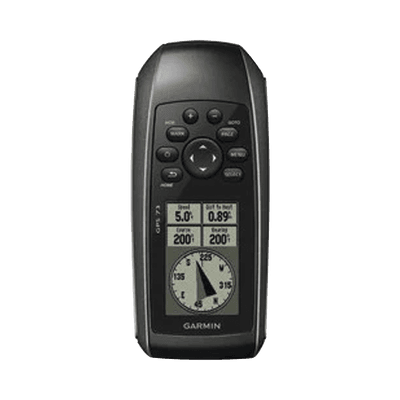 GPSMAP 73 Portátil / Pantalla LCD 4 Niveles de Gris / Resolución 128 x 160 Píxeles / Autonomía +18 Horas / Resistencia al Agua IPX7 / Receptor de Alta Sensibilidad / 1000 Waypoints / 100 Tracks / Flotante / Calendario de Caza y