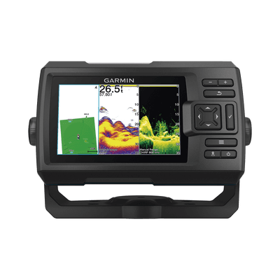 Fishfinder STRIKER™ Vivid 5cv / Pantalla WVGA a Color 5.0" / Resolución 800x480 píxeles / Receptor GPS Integrado / Sonda Tradicional Frecuencia Dual / ClearVü / Potencia de Transmisión 500 W (RMS) / IPX7 / Quickdraw Co