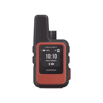 GPS portátil inReach® Mini 2 / Pantalla Monocroma Transflectiva 23 x 23 mm / Resolución 176 x 176 píxeles / Batería de Iones de Litio / Autonomía Hasta 14 Días / Resistencia al Agua IPX7 / Sensores GPS, Galile