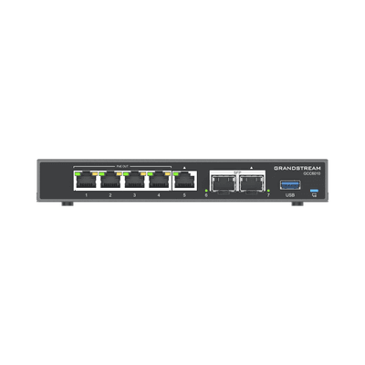 4 en 1: Firewall Nueva Generación, Router, PBX IP, Switch Gigabit de 5 Puertos (4 PoE) y 2 Puertos SFP 2.5 Gigabit