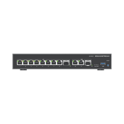 4 en 1: Firewall Nueva Generación, Router, PBX IP, Switch 10 Puertos Gigabit (4 PoE) + 2 Puertos SFP 2.5 Gigabit