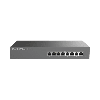 Switch PoE+ Gigabit No Administrable / 8 puertos 10/100/1000 Mbps / 8 puertos PoE+ /  hasta 145W
