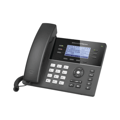 Teléfono IP WiFi Gama media de 6 Líneas con 4 teclas de función, 24 teclas de extensión BLF digital y conferencia de 5 vías PoE