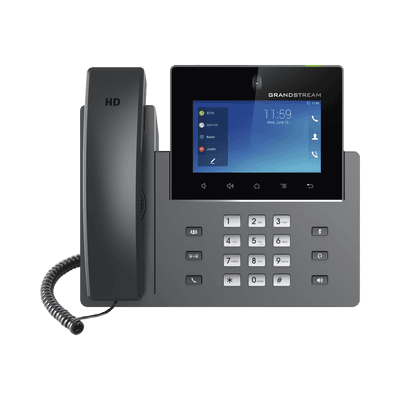 Videoteléfono IP GXV3450 para Android / Pantalla Táctil Capacitiva de 5 Pulgadas 1280 x 720 / Cámara CMOS de 2 Megapíxeles / Wi-Fi 5 y Bluetooth 5.0 / 16 Líneas SIP / PoE/PoE+ / Android 11 / Videoconferencia HD 720p