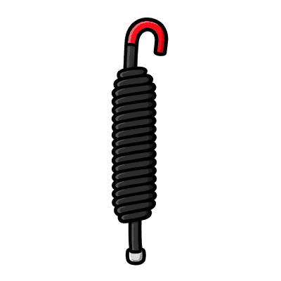 Resorte ROJO para Barreras Vehiculares Hikvision DS-TMG520 / Refacción