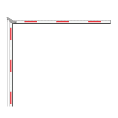 Brazo Articulado 3 mts (1.5+1.5) para Barreras Hikvision Serie DSTMG520 / Requiere Enganche Articulado