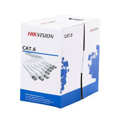 Bobina de Cable de 305 Metros (1000 Pies) Cat 6 / 100% Cobre / Color Blanco / Uso en Interior / PVC