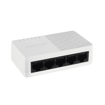 Switch No Administrable de 5 Puertos para Escritorio / Fast Ethernet  10 / 100 Mbps / Diseño Compacto y Estetico