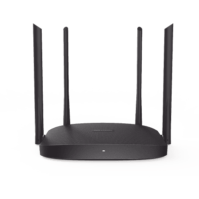Router Inalámbrico WISP Gigabit / Hasta 1200 Mbps / Doble Banda AC (2.4 GHz y 5 GHz) / 3 Puertos LAN 10/100/1000 Mbps + 1 Puerto WAN 10/100/1000 Mbps /  4 Antenas Externas Omnidireccional de 5 dBi / Interior