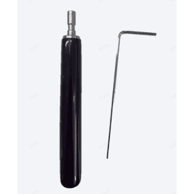 Juego de Llaves Allen de Mantenimiento para Gabinetes de Perfil de Aluminio Exterior / 10 Piezas / Llave Allen en Forma de L H2 / Manija Movible Recubierta de Goma / Acero Inoxidable 304