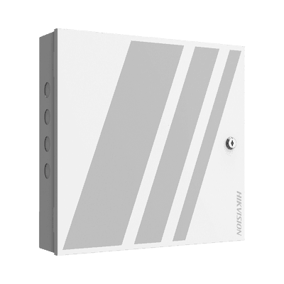 Controlador de Acceso 1 Puerta Administrable en la Nube con Hik-Connect Teams / Interfaz Web / 2 Lectores de Huella o Tarjeta / 100,000 Tarjetas / 10,000 Huellas / Incluye Gabinete y Fuente de Alimentación 12v 4A / Soporta Batería de Respald