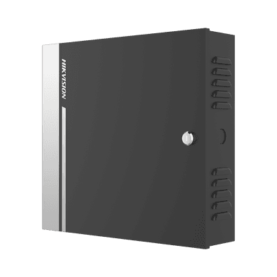 Controlador de Acceso para 2 Puertas y 4 Lectores Wiegand o RS485 / Incluye Gabinete y Fuente de Alimentación 12Vcc/8A / Soporta Batería de Respaldo /  Wiegand y RS-485 / 10,000 Tarjetas